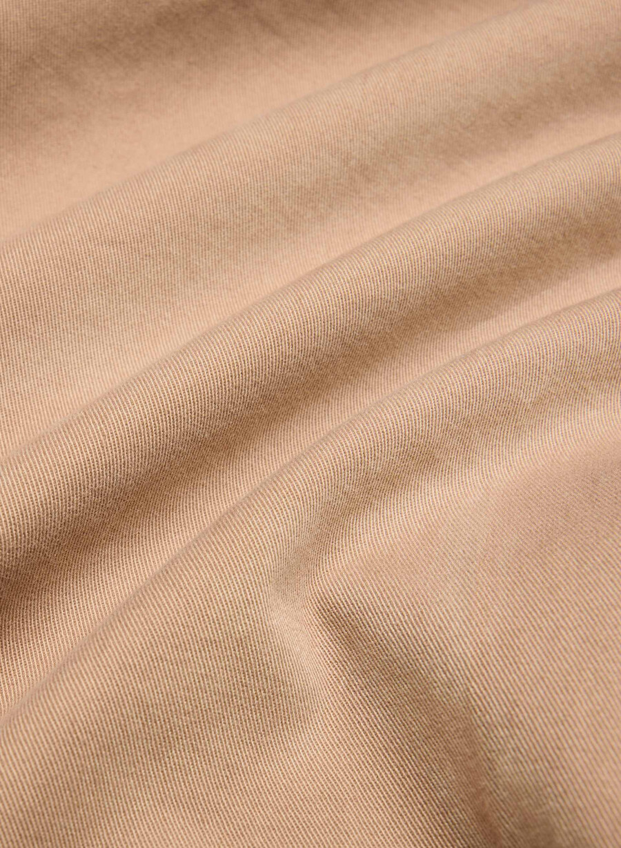 chino relaxed hi-layer wide pants tvättad brons kamel