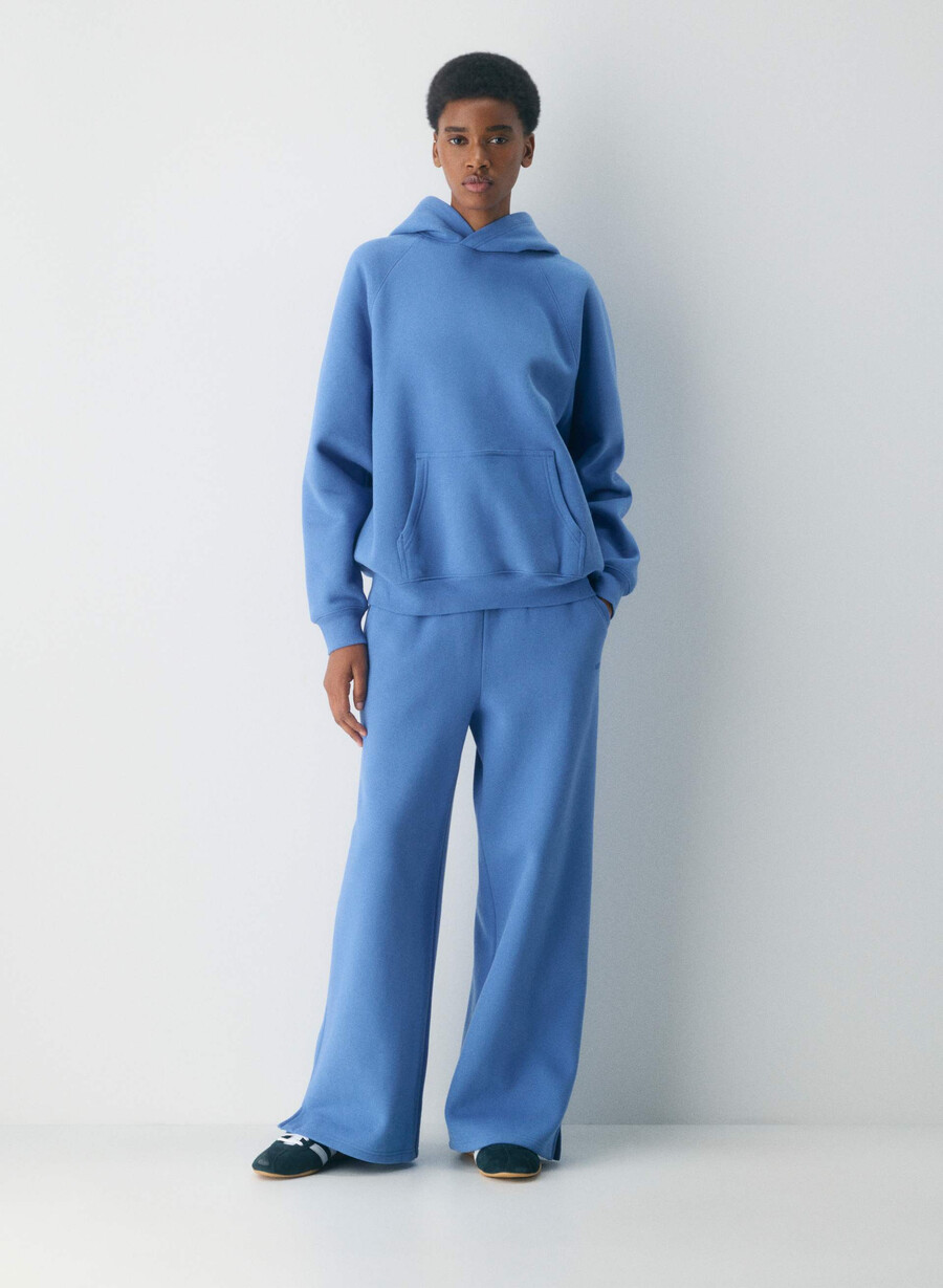mysig fleece mega banded sweatpants fransk blÅ