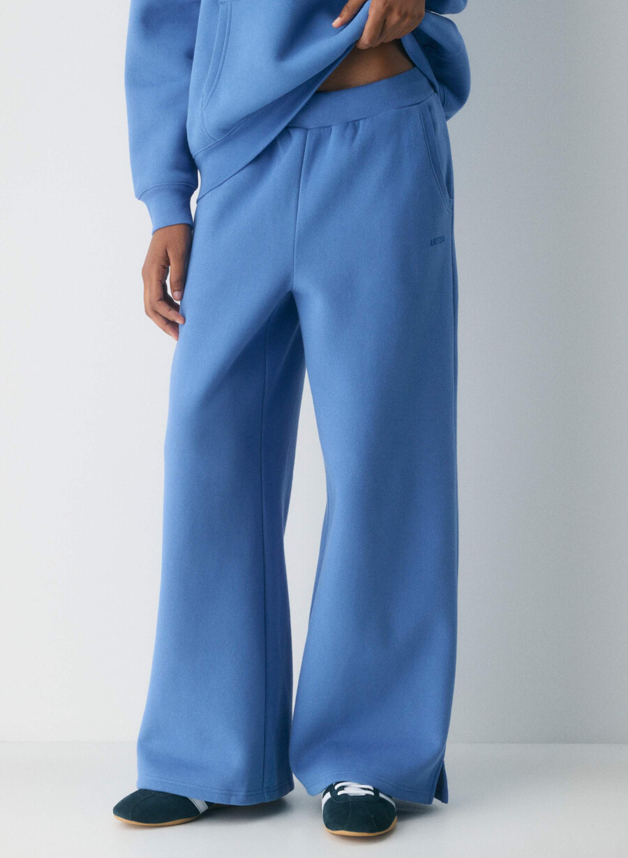mysig fleece mega banded sweatpants fransk blÅ