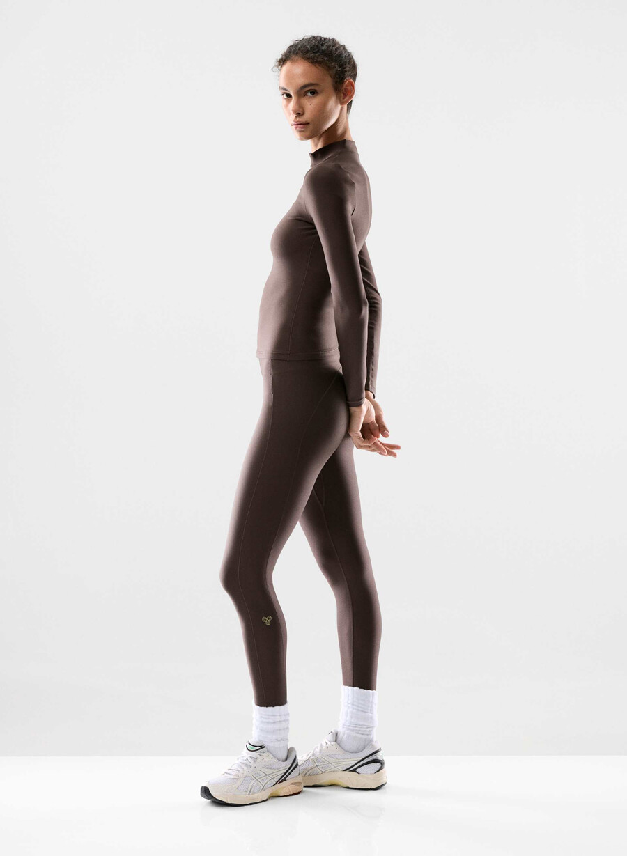 glotone horizon högmidja 66 cm leggings mokkabrun