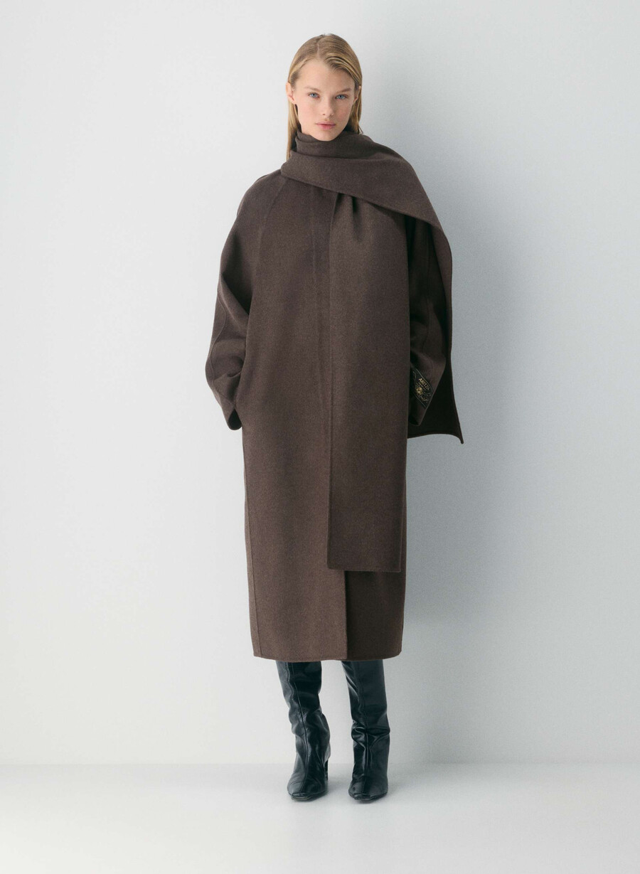 the embrace dubbelsidig kappa - luxe rewool soot