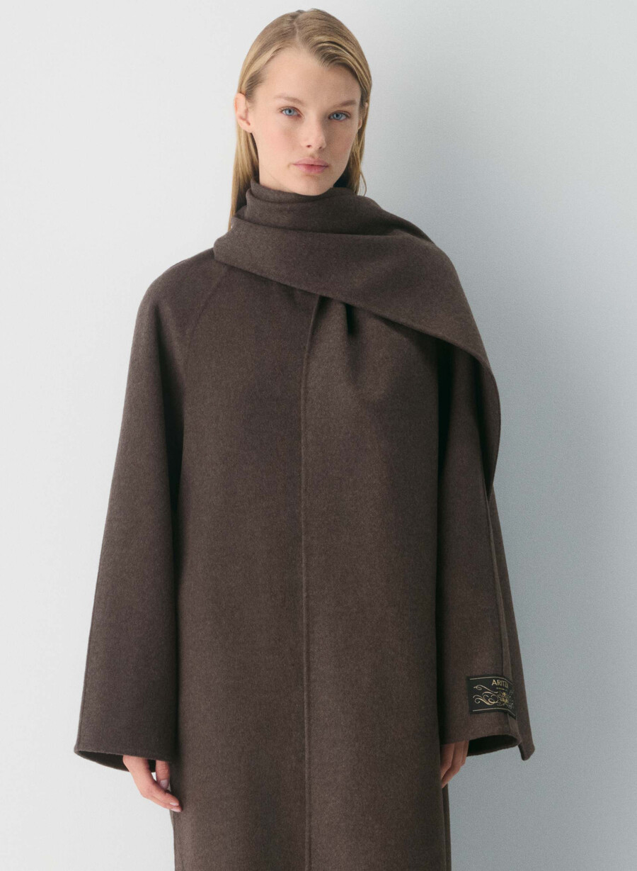 the embrace dubbelsidig kappa - luxe rewool soot