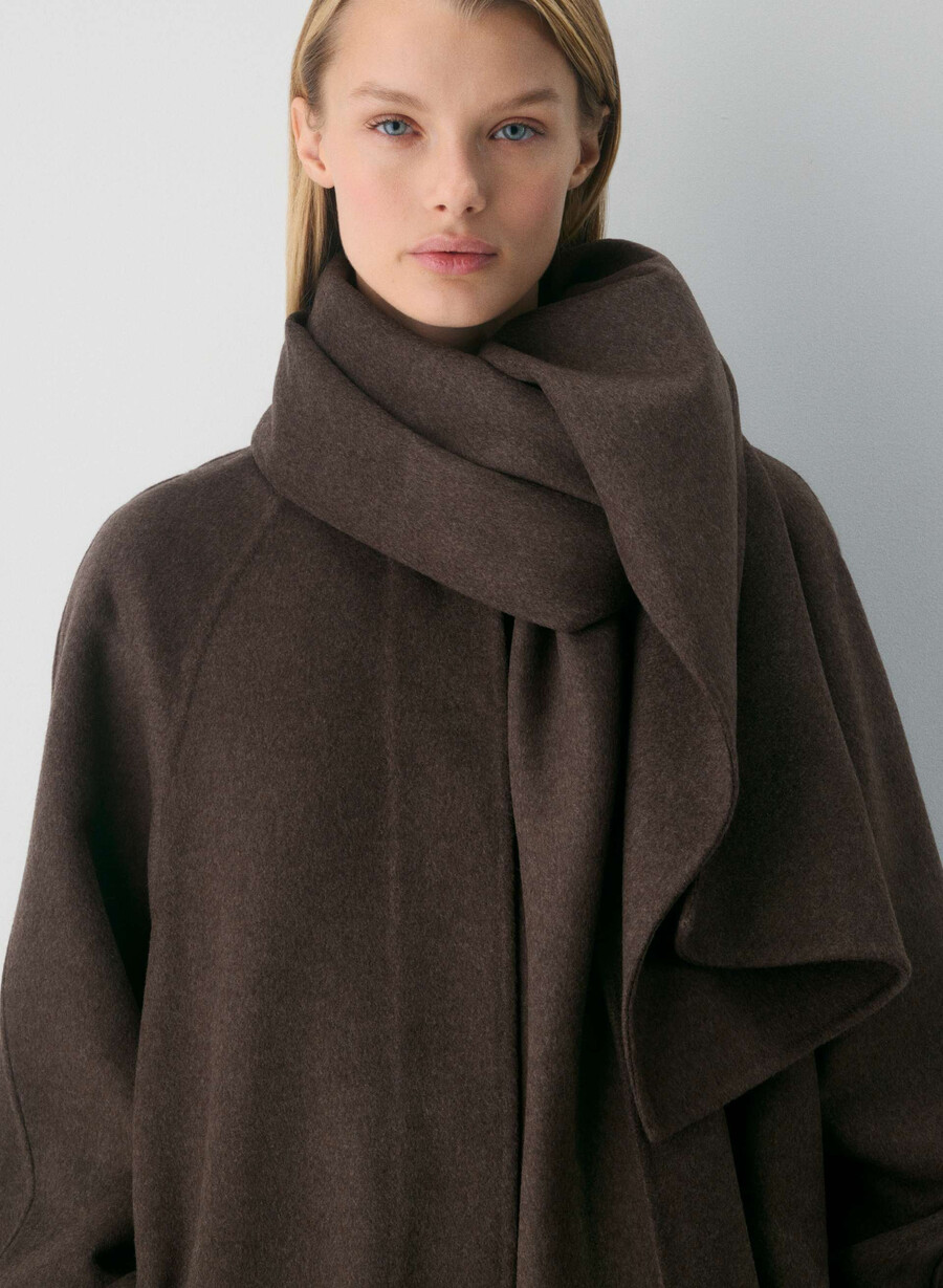 the embrace dubbelsidig kappa - luxe rewool soot