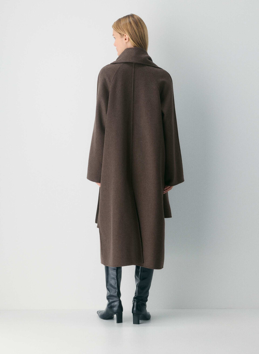 the embrace dubbelsidig kappa - luxe rewool soot