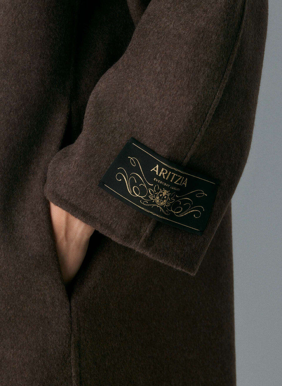 the embrace dubbelsidig kappa - luxe rewool soot