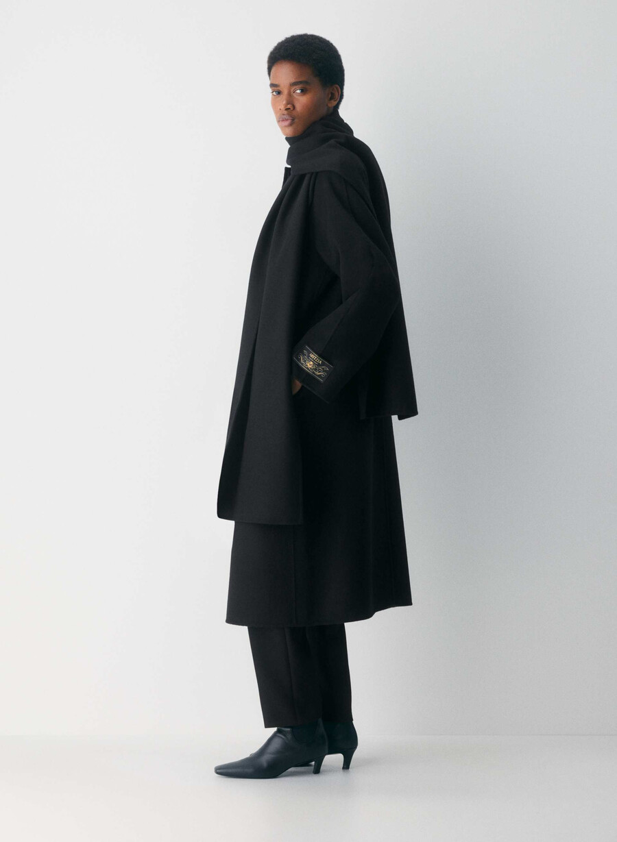 the embrace dubbelsidig kappa - luxe rewool svart