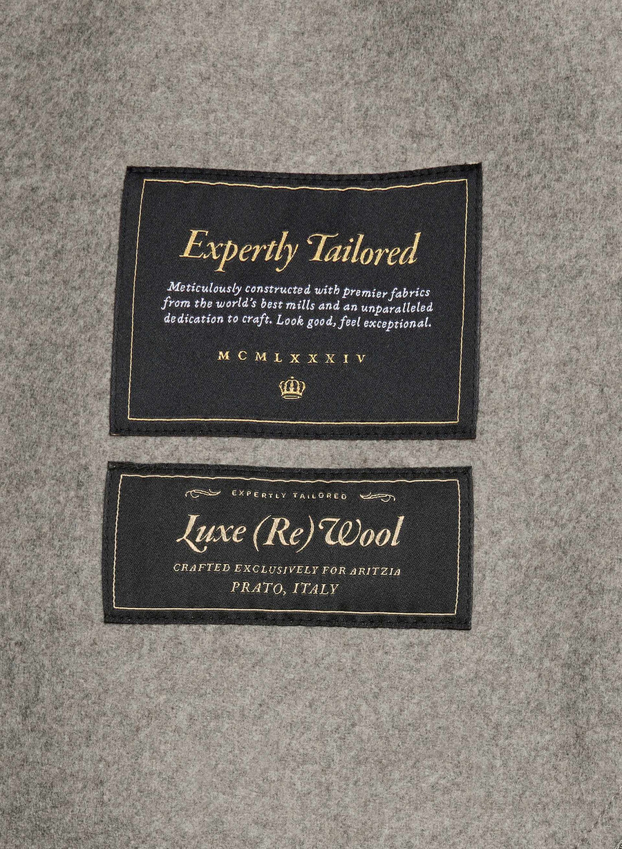 the embrace dubbelsidig kappa - luxe rewool heather mÖrk taupe