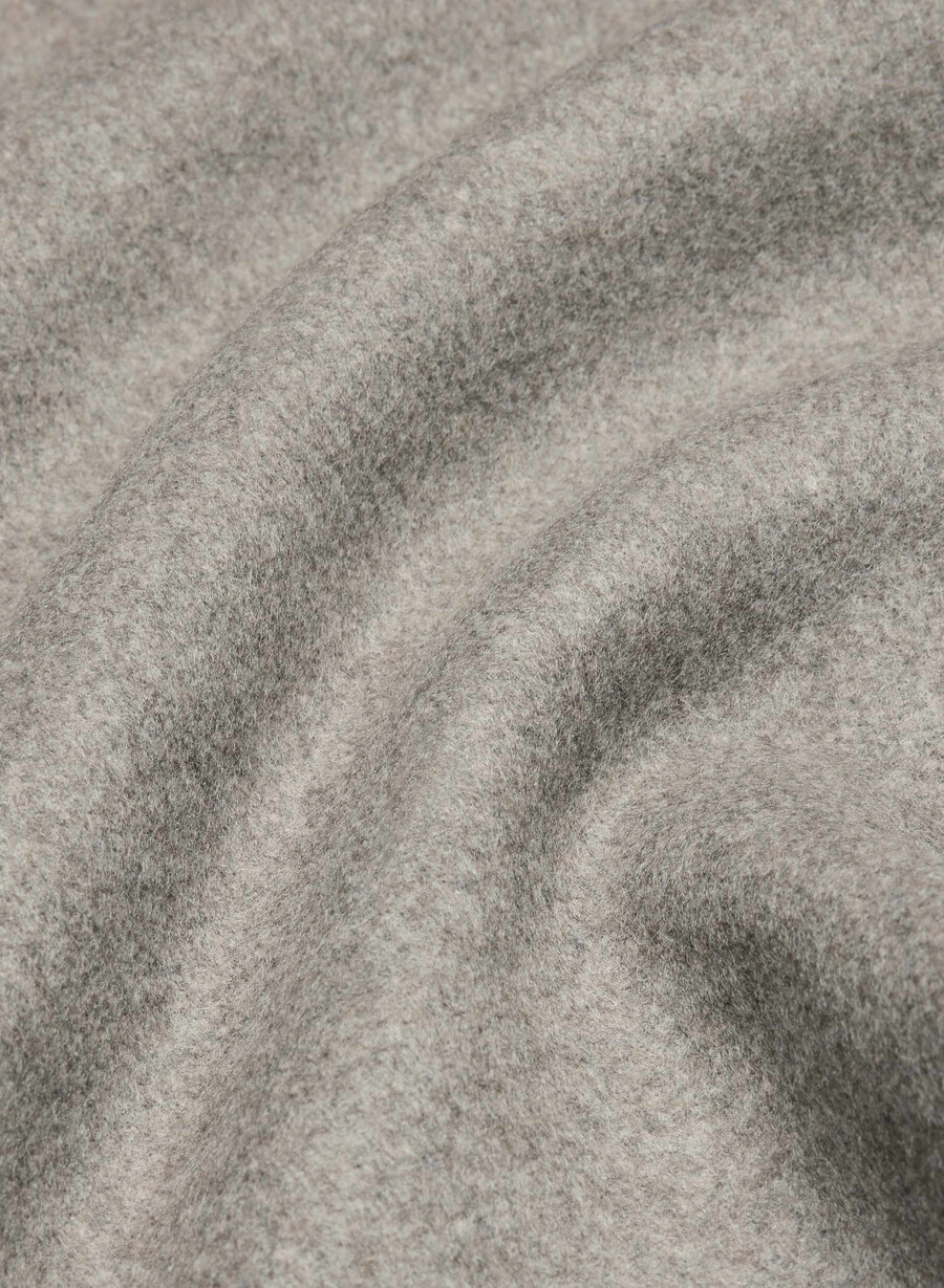 the embrace dubbelsidig kappa - luxe rewool heather mÖrk taupe