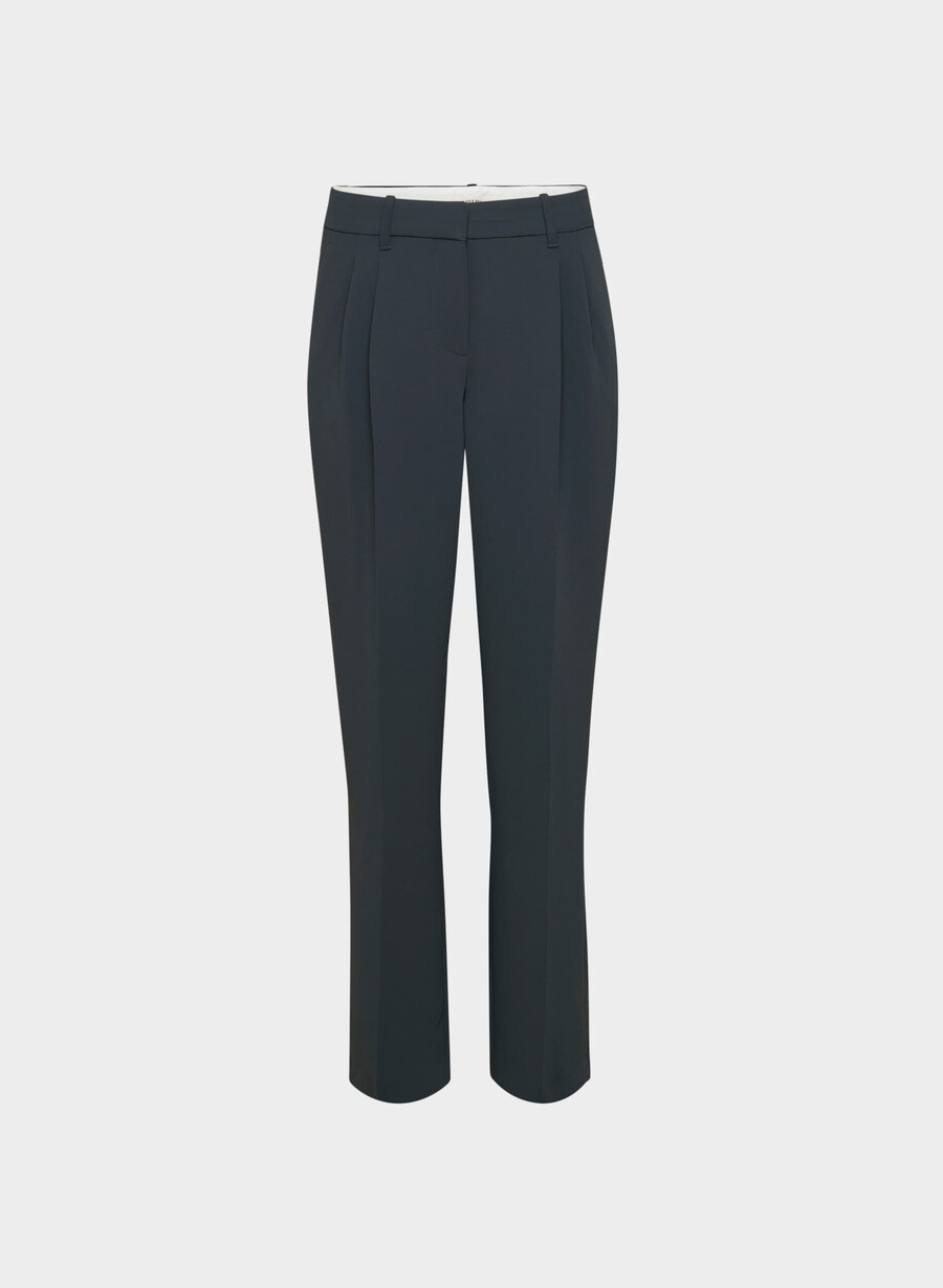 the effortless pant curve-fit lo-rise - crepette mÖrk nattsmalayn
