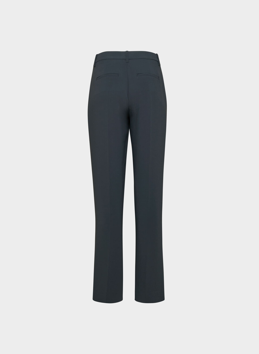 the effortless pant curve-fit lo-rise - crepette mÖrk nattsmalayn