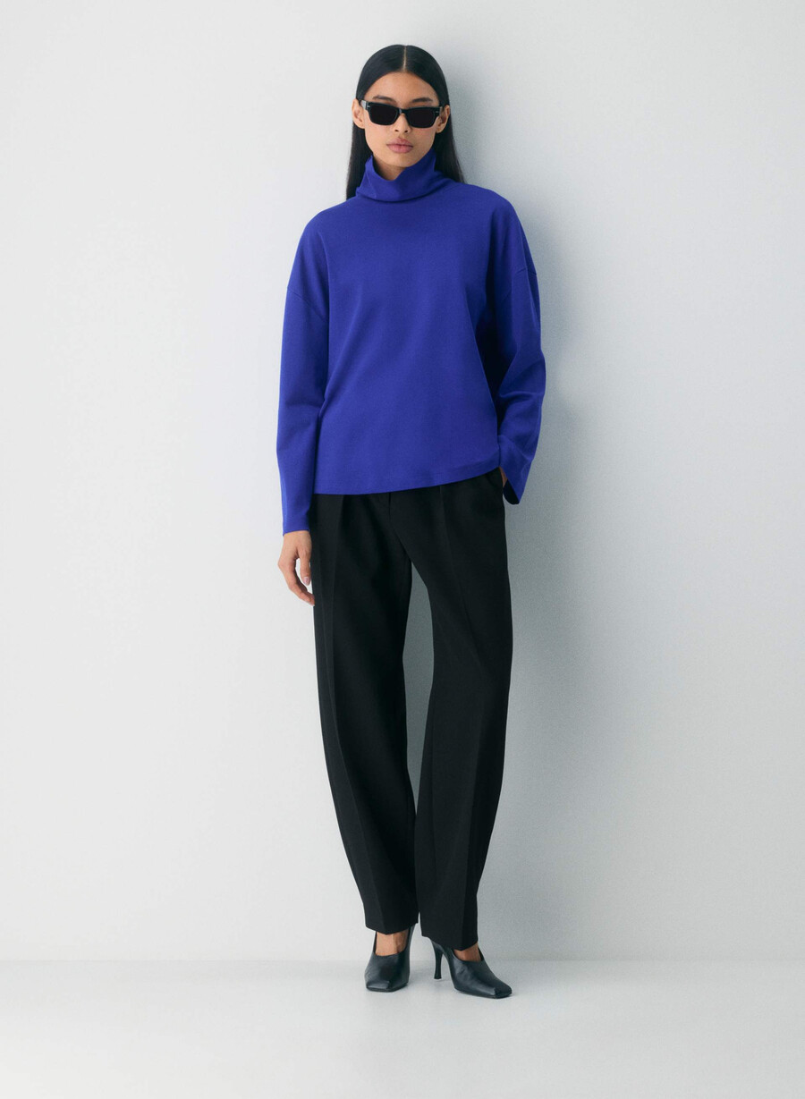 interlock cotton rydel polotröja ablaze blÅ