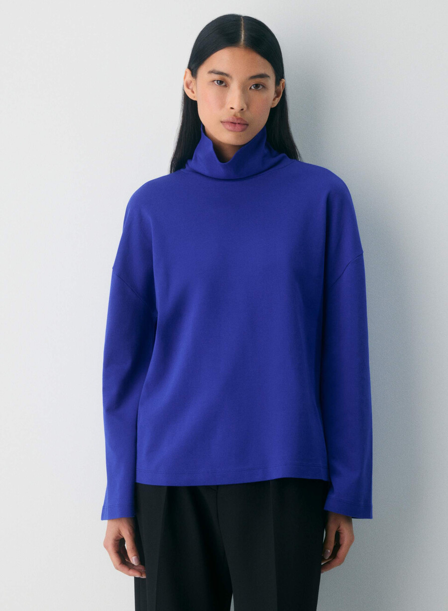 interlock cotton rydel polotröja ablaze blÅ