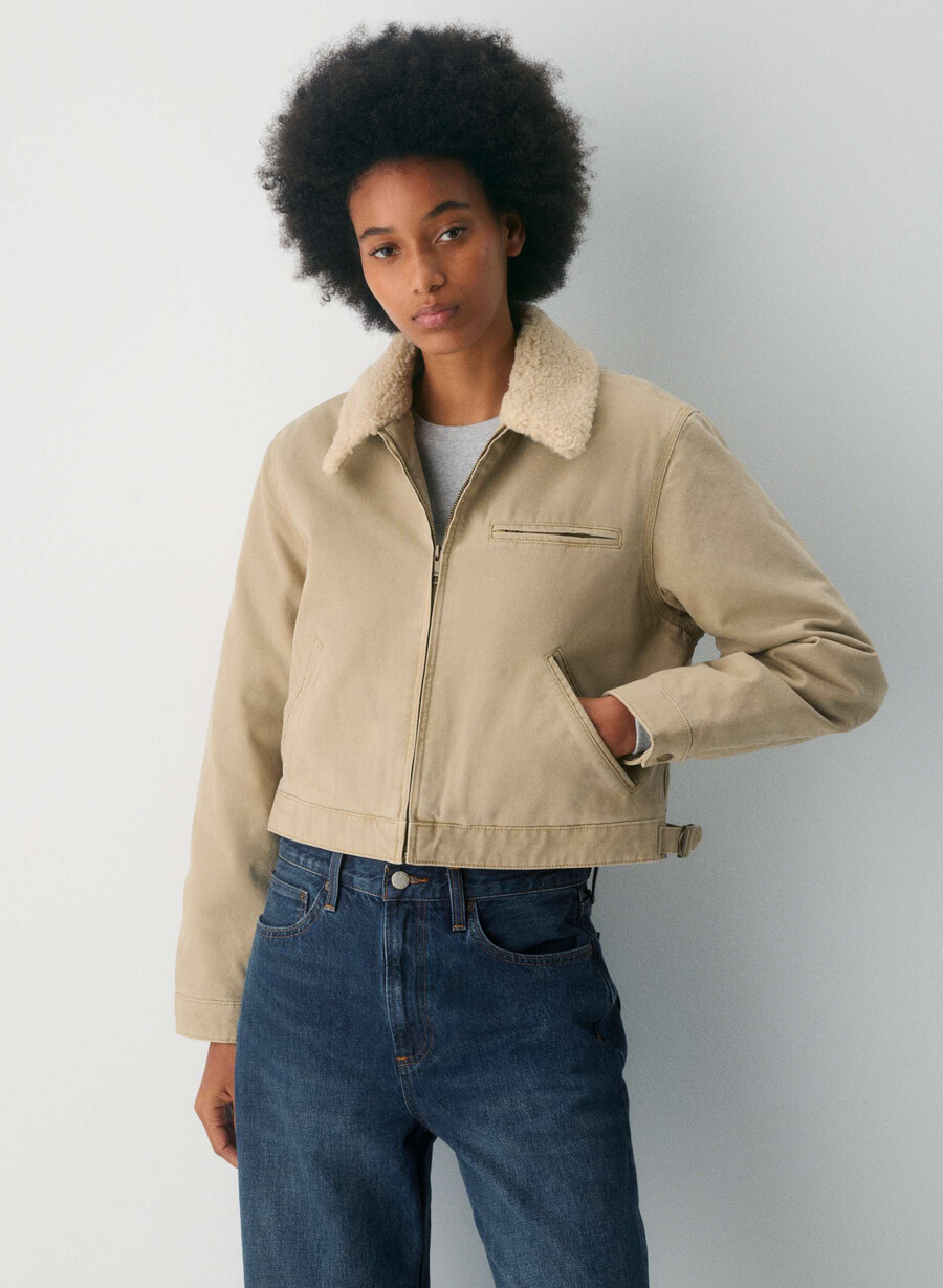 barkley arbetsjacka vintage tan khaki