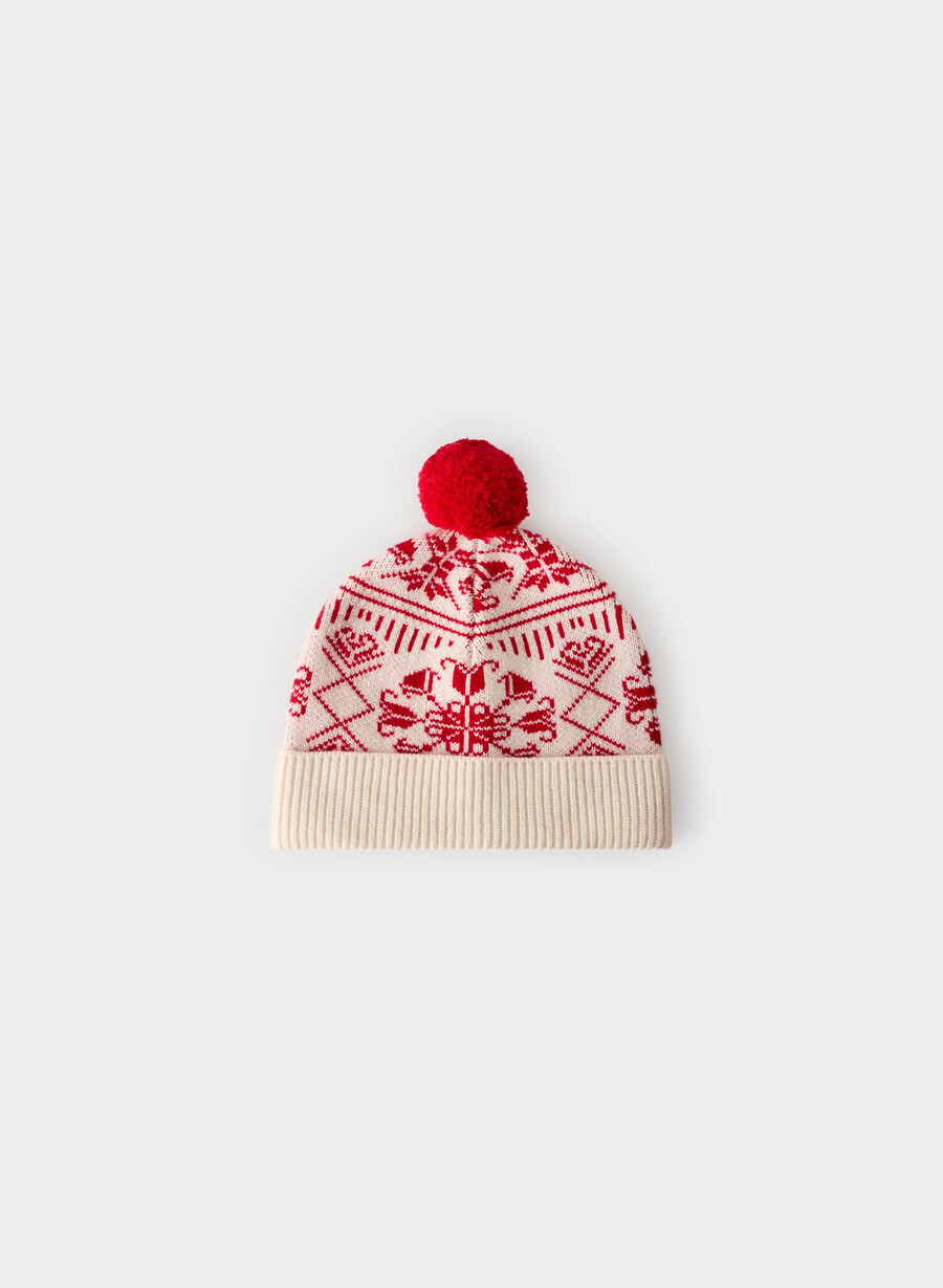 wonder wool cashmere beanie lt bjÖrk blinkande rÖd