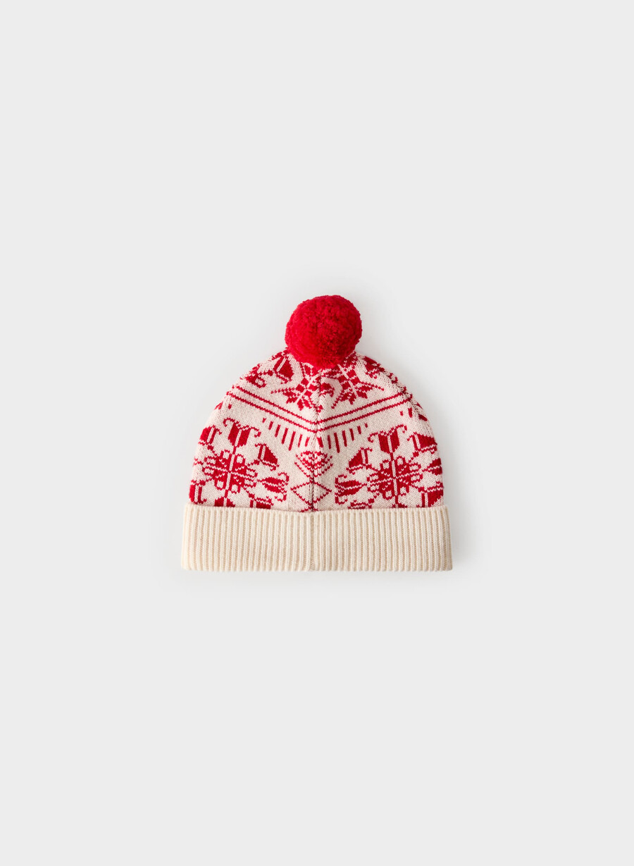 wonder wool cashmere beanie lt bjÖrk blinkande rÖd