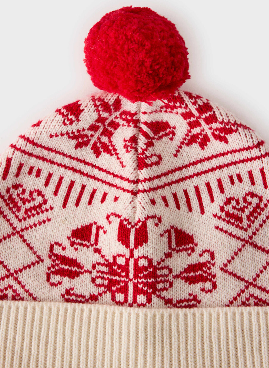 wonder wool cashmere beanie lt bjÖrk blinkande rÖd