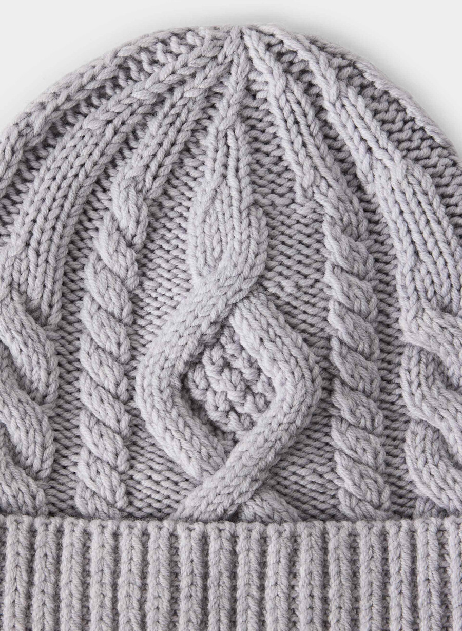 heritage knit merinoullmössa ljuvig krom