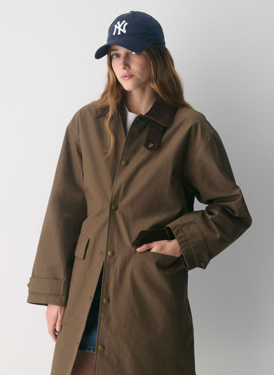 soundwave vaxad trenchcoat sycamore brun