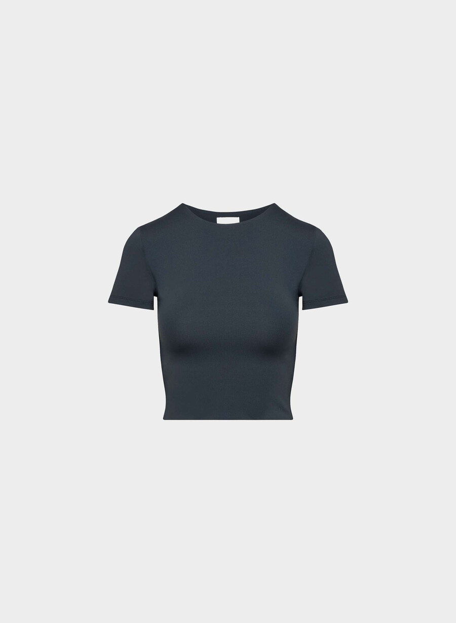 original contour marvel t-shirt med rund midja mörkblå