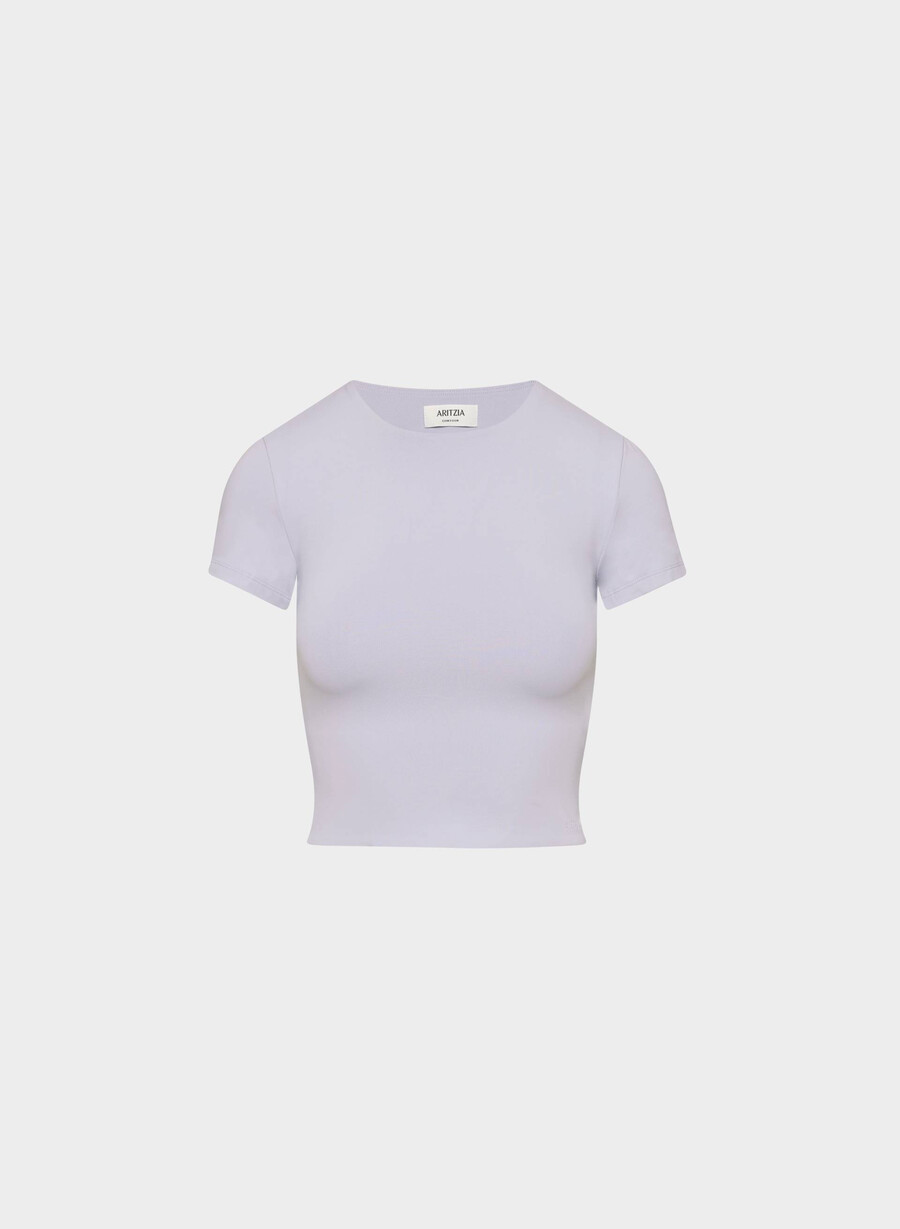 original contour marvel t-shirt med rund midja wildblommor lila