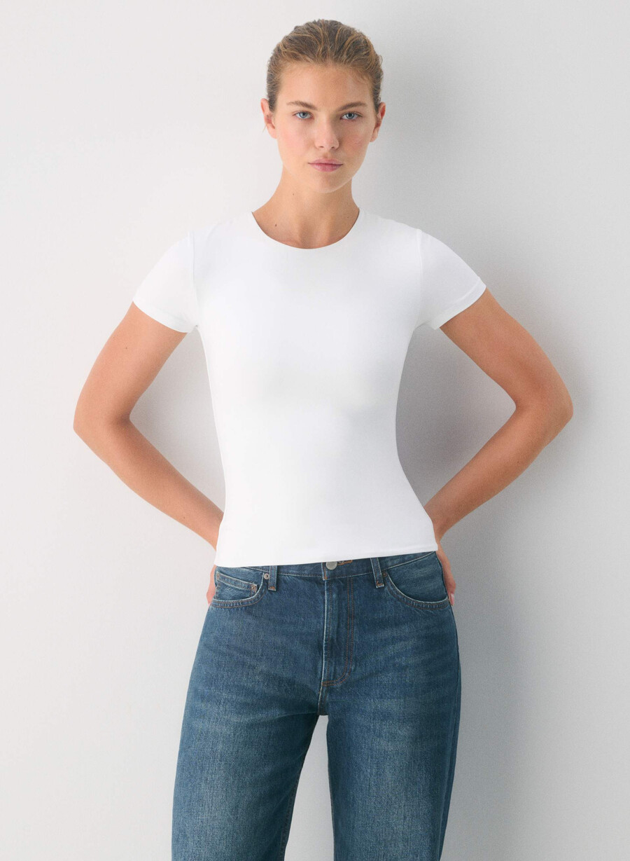 original contour marvel crew t-shirt ljusvit