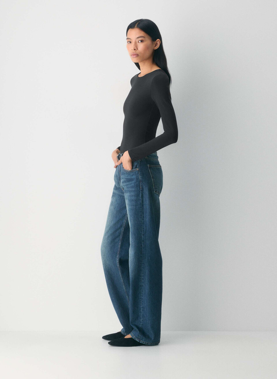 original contour splendid crew långärmad tröja svart