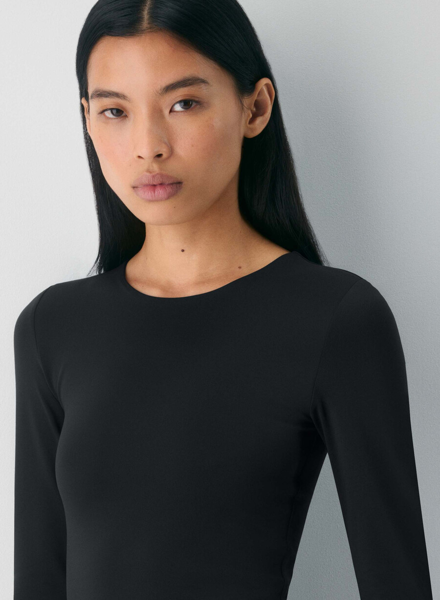 original contour splendid crew långärmad tröja svart