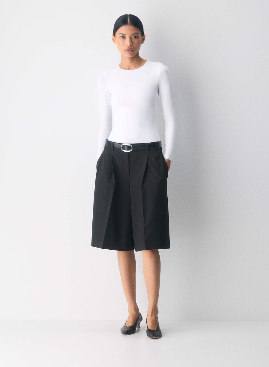 original contour splendid crew långärmad tröja ljusvit