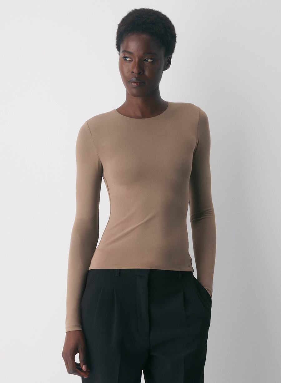 original contour splendid crew långärmad tröja riverstone grÅ