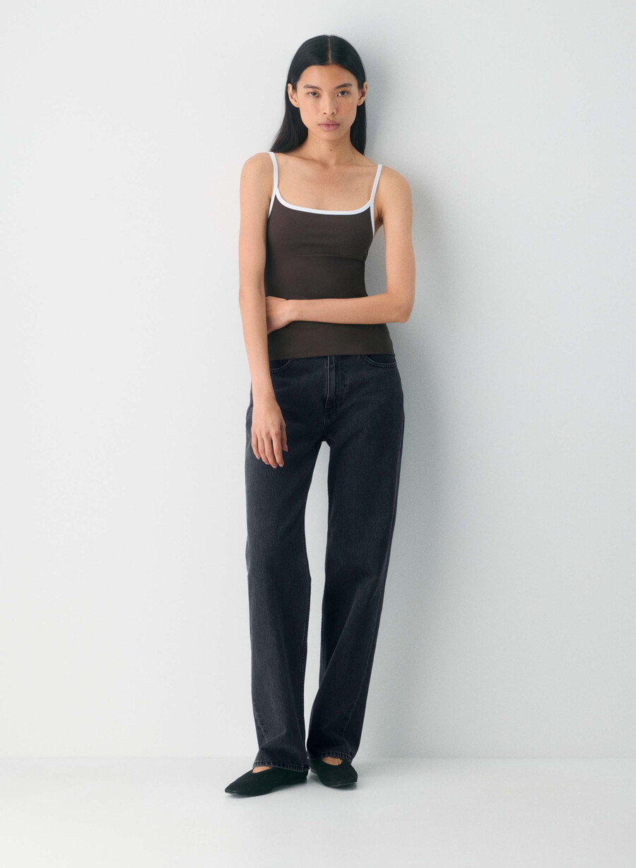 original contour swoop linne i mockabrunvit