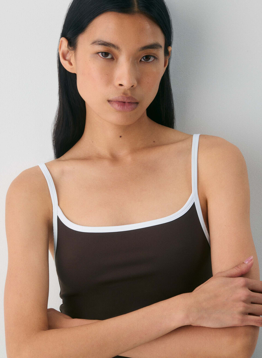 original contour swoop linne i mockabrunvit