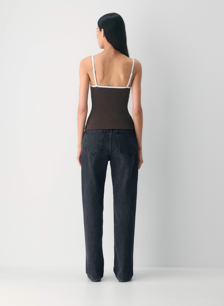 original contour swoop linne i mockabrunvit