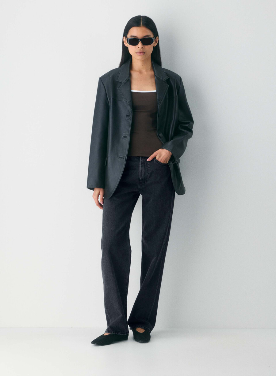 original contour swoop linne i mockabrunvit