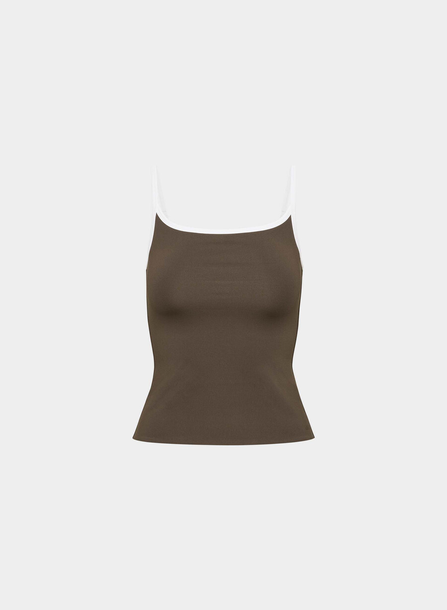 original contour swoop linne i mockabrunvit