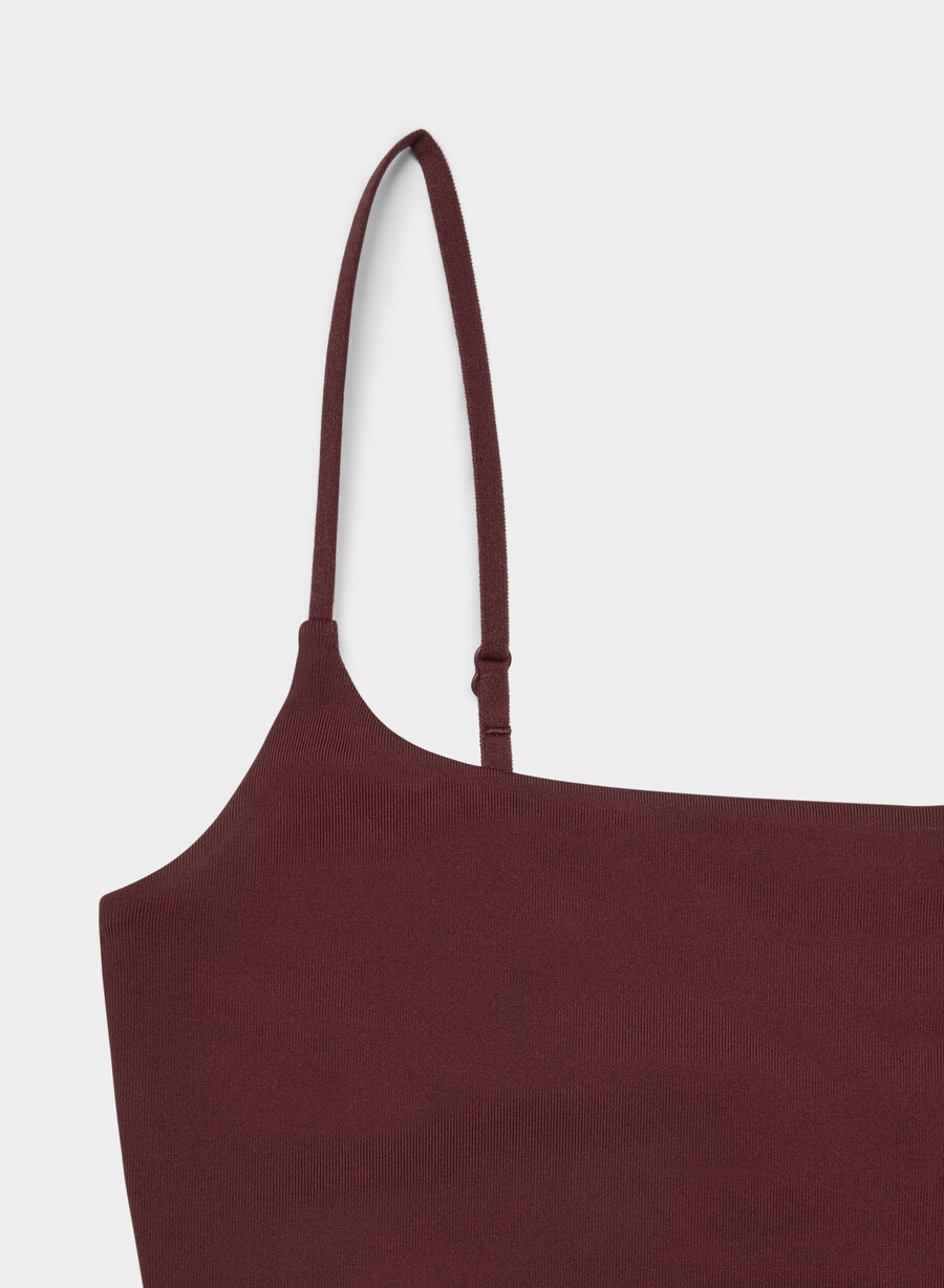 original contour presence linne med topp sumac burgundy