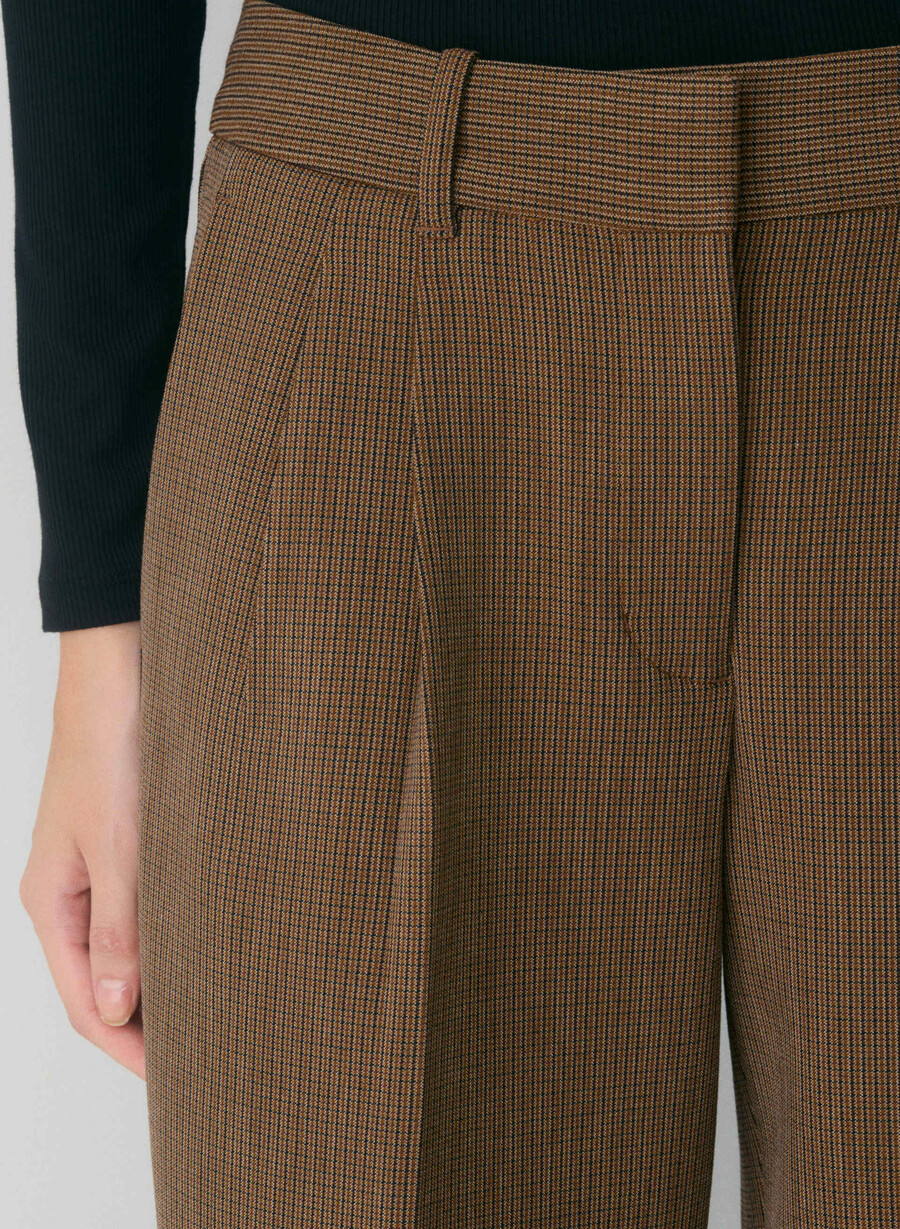 the effortless pant lo-rise - Återväsentlig ljungröd kakao
