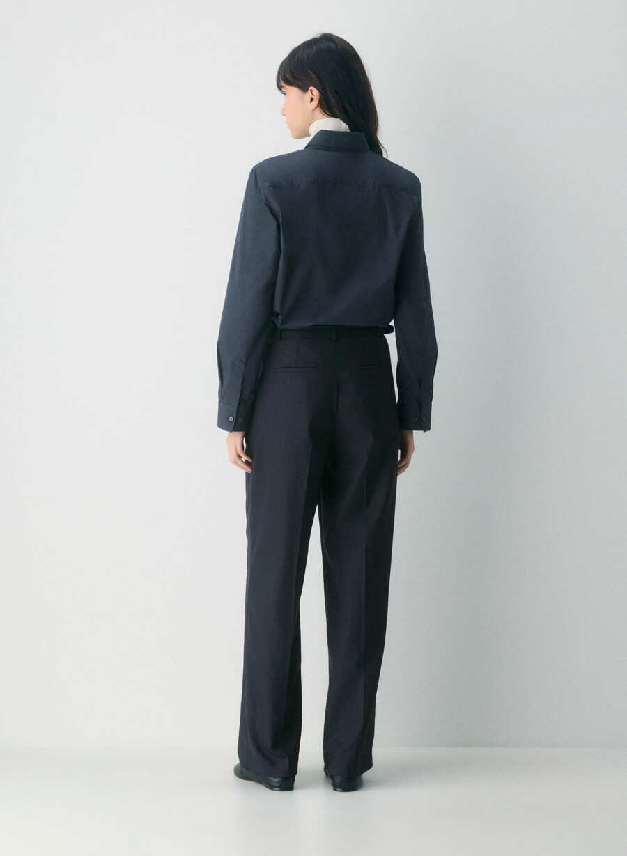 the effortless pant - raffinerad brnt stripe dk n nv