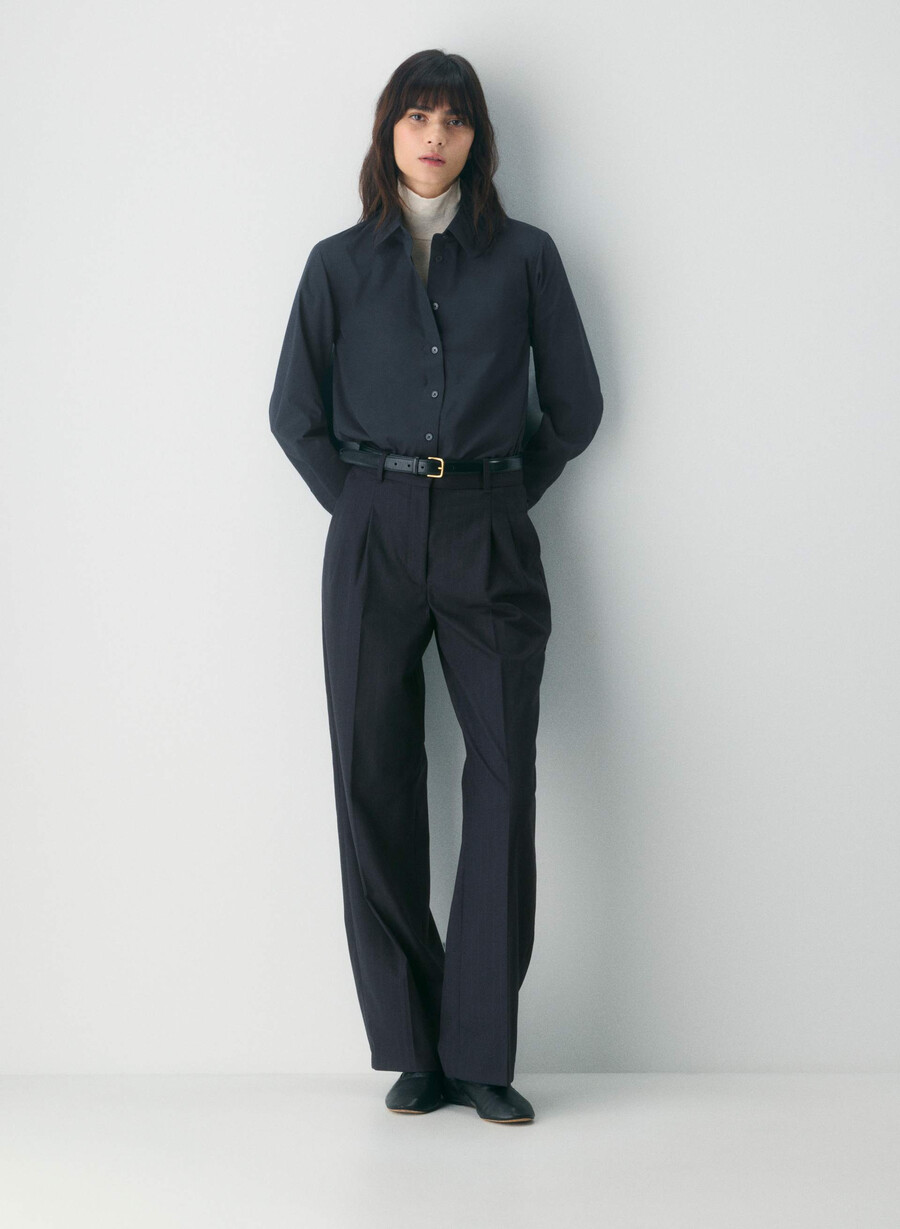 the effortless pant - raffinerad brnt stripe dk n nv