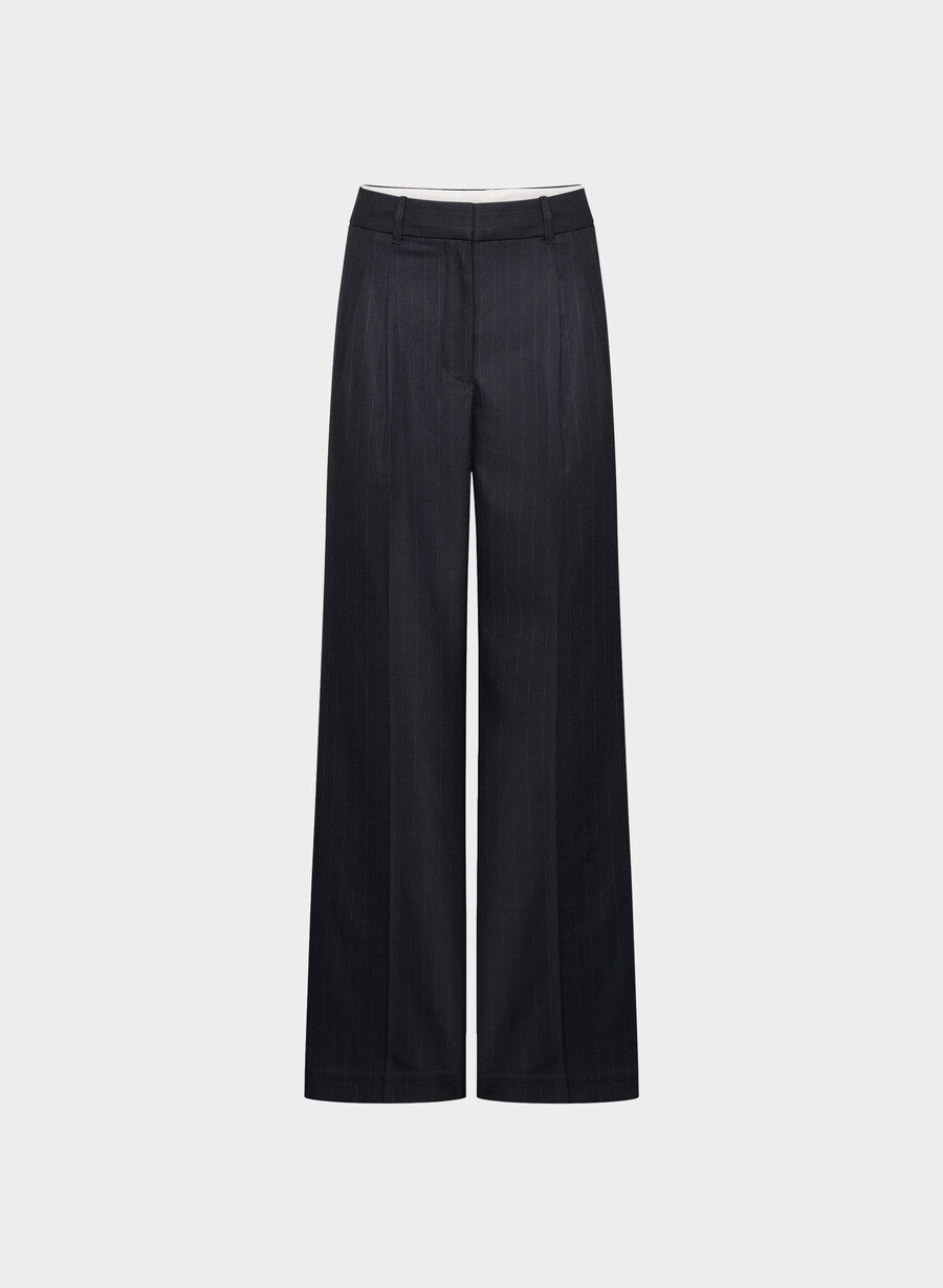 the effortless pant - raffinerad brnt stripe dk n nv