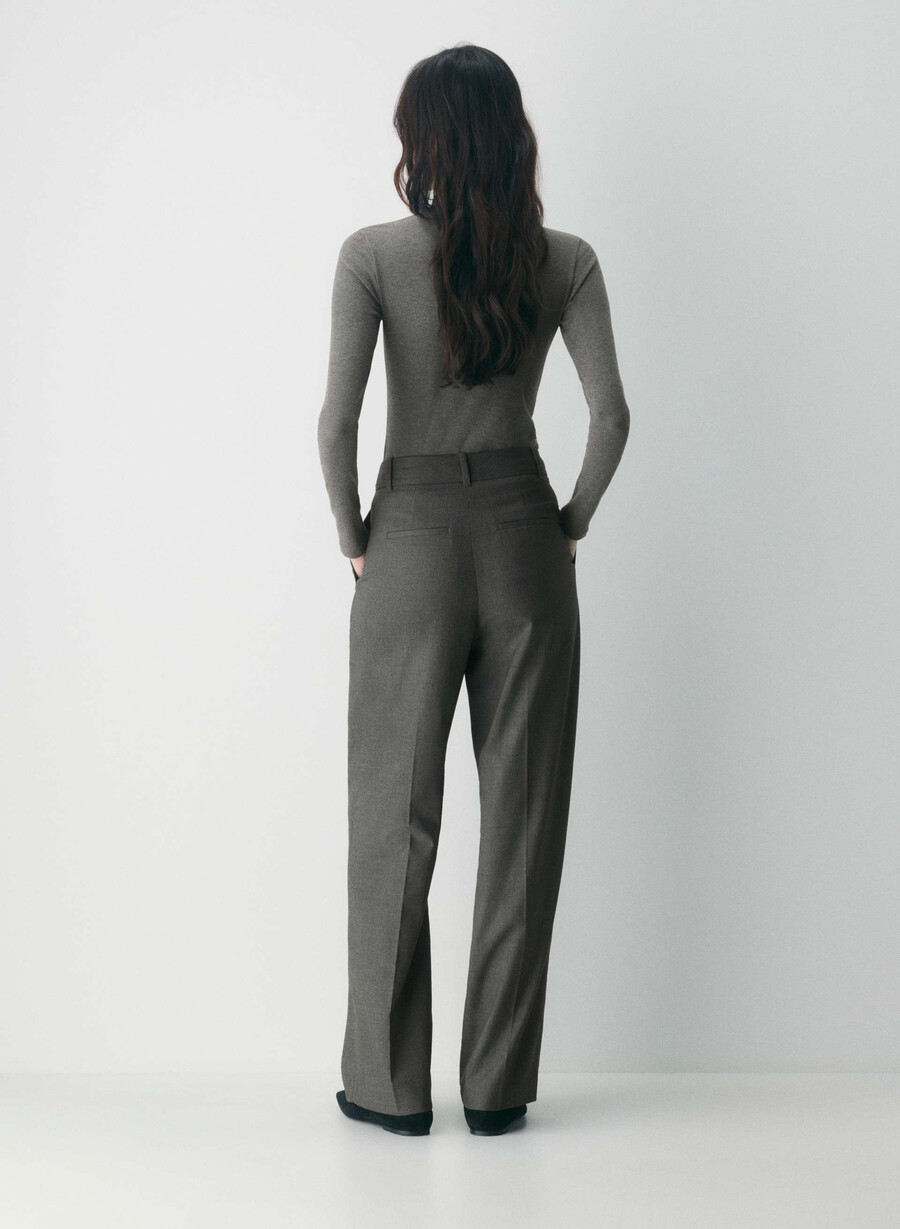 the effortless pant - raffinerad ljunggrön