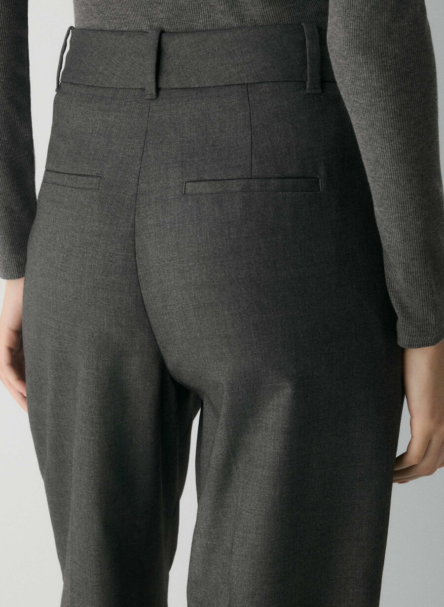 the effortless pant - raffinerad ljunggrön