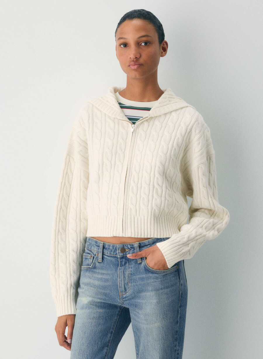 octavia zip hoodie whisper whisper white
