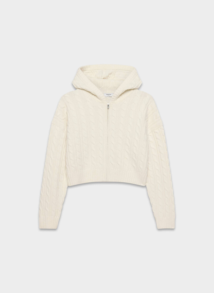 octavia zip hoodie whisper whisper white