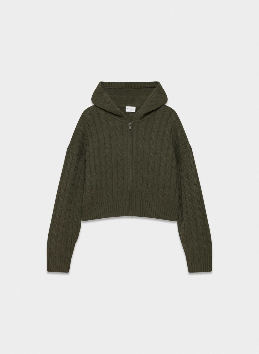 octavia zip hoodie mÖrkoliv