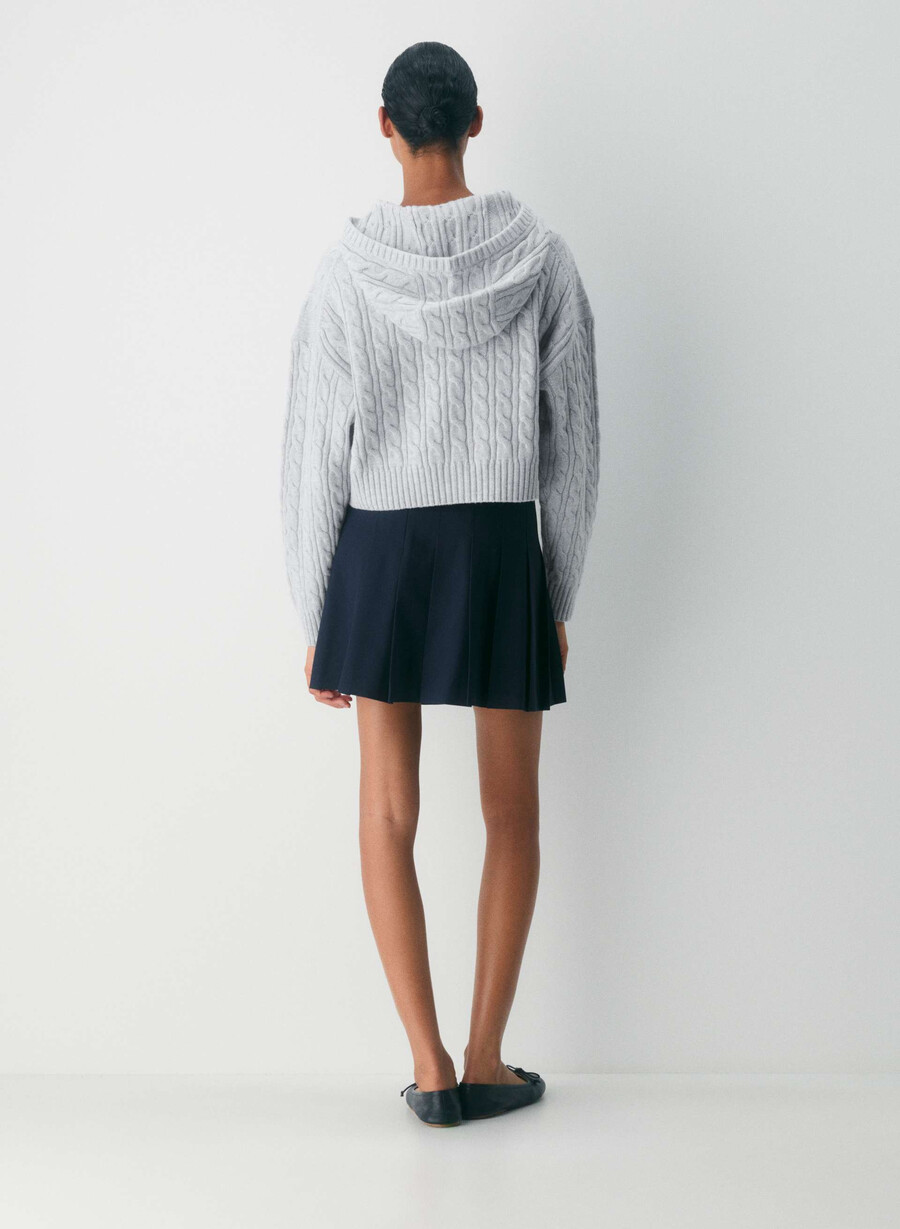 octavia zip hoodie ljunggrå krom
