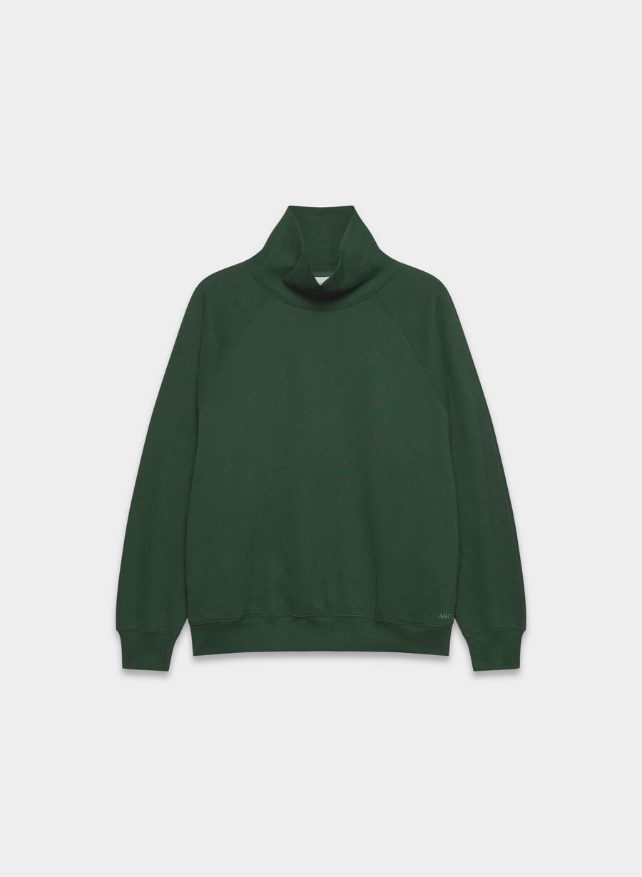 mysig fleece mega raglan trattringning campusgrÖn