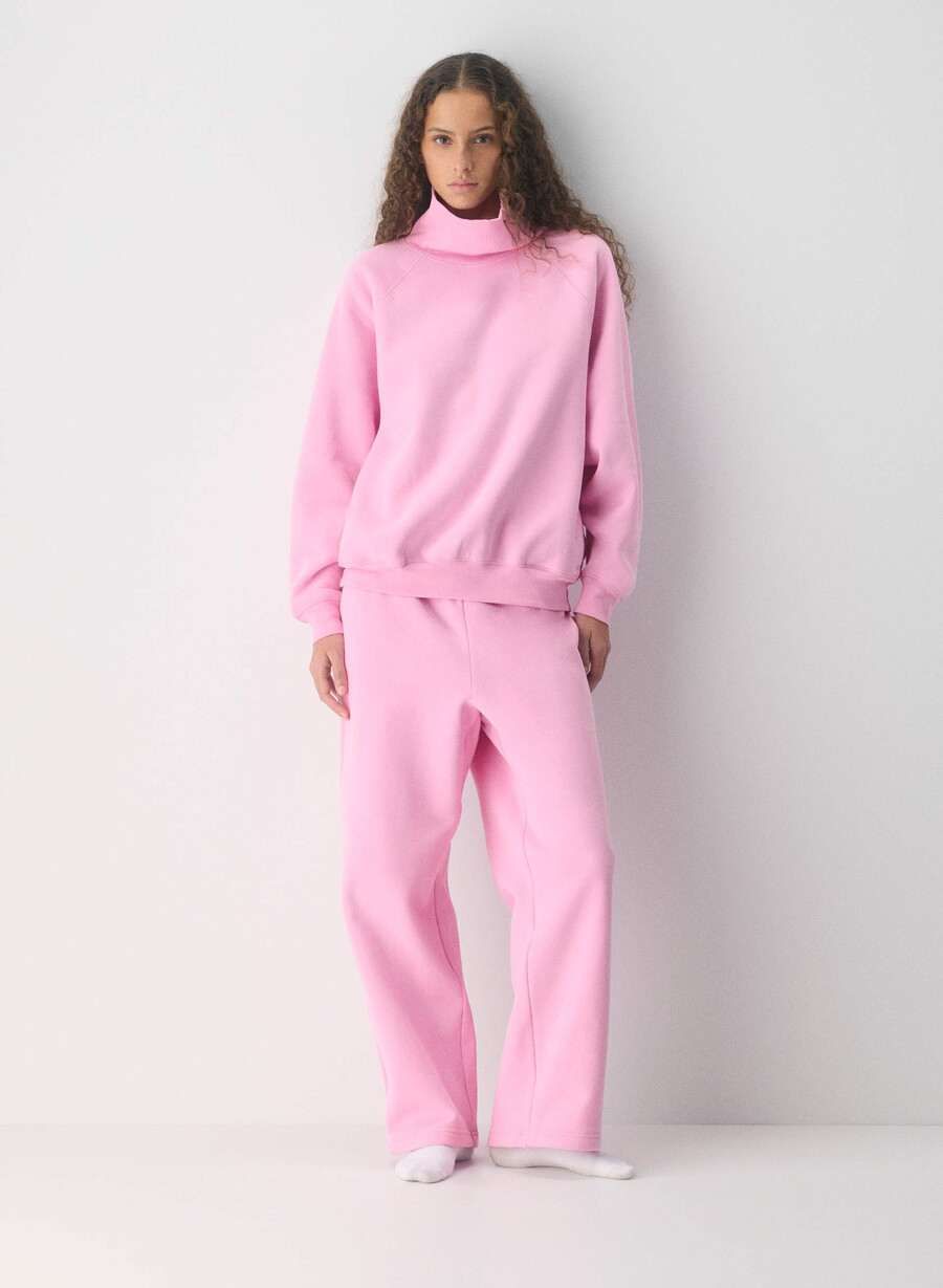 mysig fleece mega raglan trattringning campusgrÖn