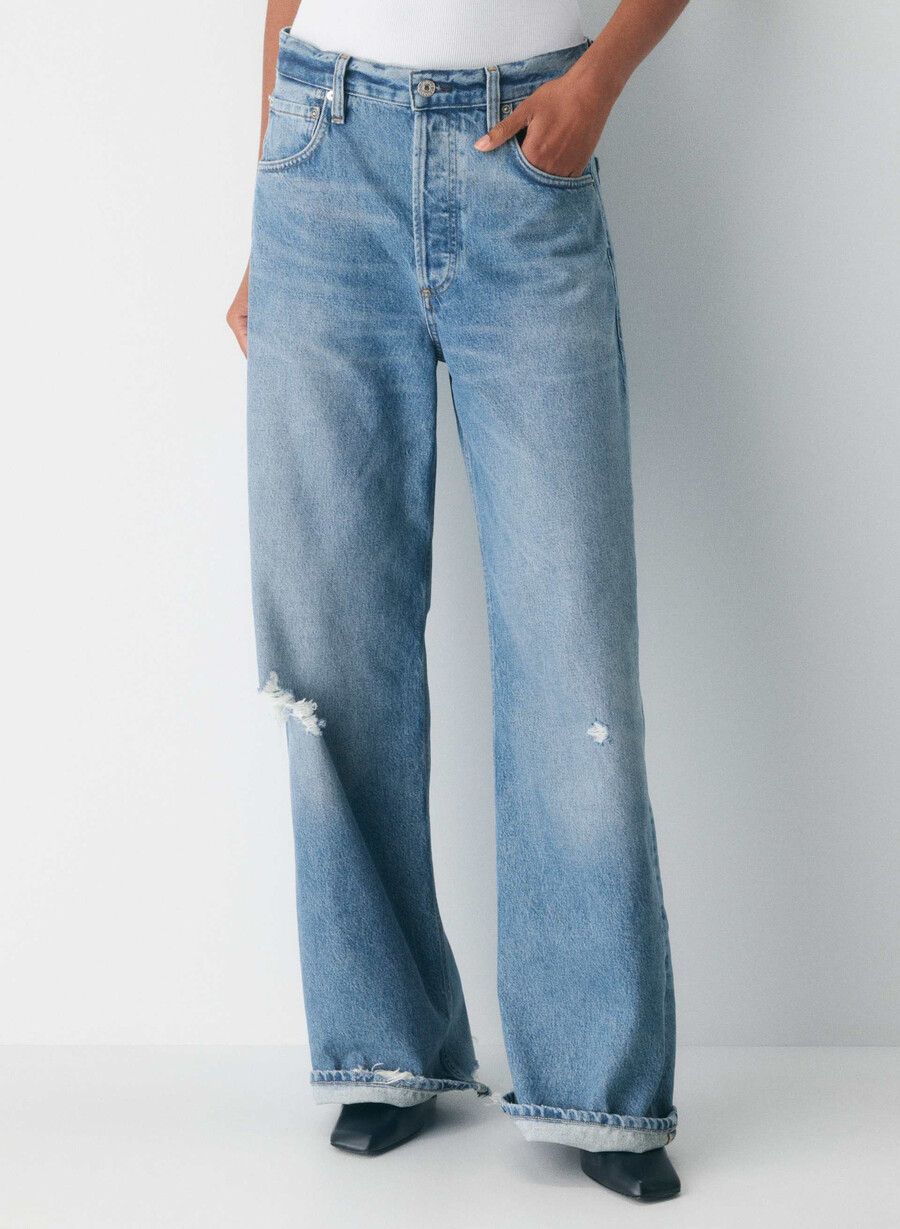 medborgare av mänskligheten ayla baggy cuffed jean solano