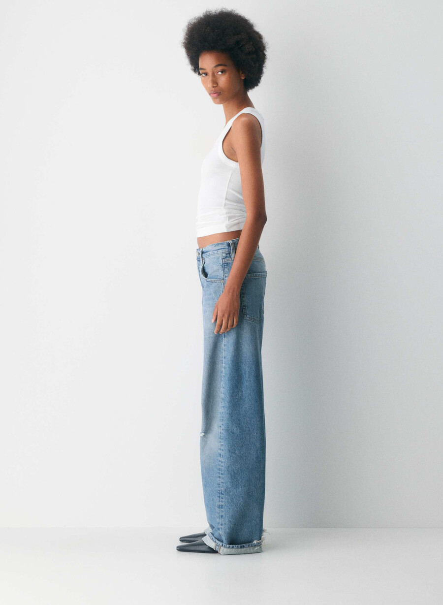 medborgare av mänskligheten ayla baggy cuffed jean solano