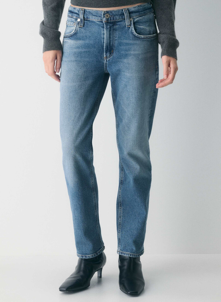 citizens of humanity anissa lågmidja raka jeans alma